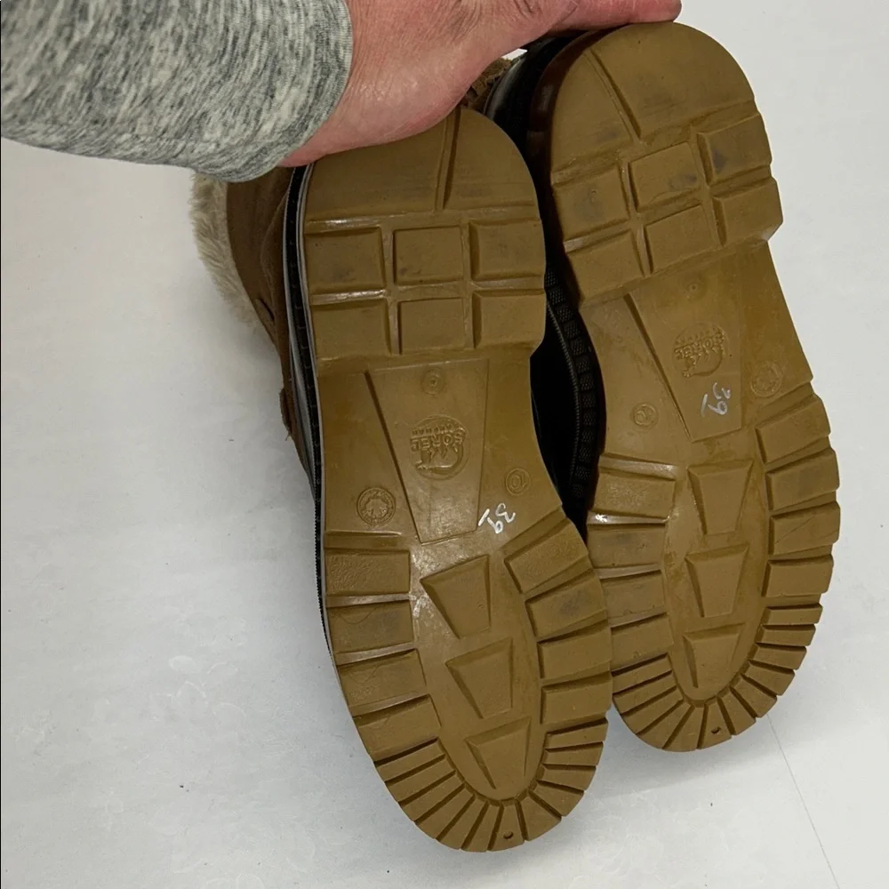 Women's Brown and Tan Winter Boots